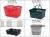 Import Plastic Supermarket Shopping Basket  with handle from China