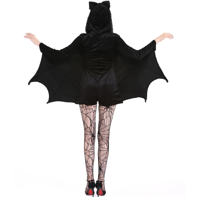 PoeticExist Sexy Costumes Plus Size Halloween Vampire Bat Fancy Dress