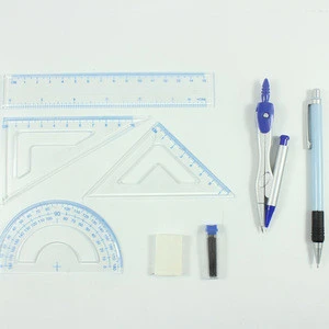 pop plastic math set with a mechanical pencil
