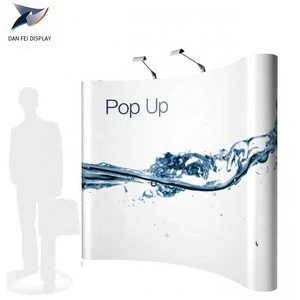 Pop up Curved Portable Tension Fabric Wall Tube System for Trade show