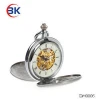 Popular drop shipping watch gift pocket watch with visible mechanism