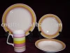porcelain tableware sets with 8 pieces plate and 4 pieces bowl annd 4 pieces cup
