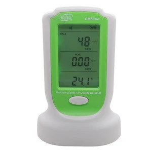 Portable air quality monitor of formaldehyde and particle air pollution test by air pollution meter GM8804