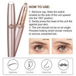 Portable eyebrow and facial hair trimmer portable eyebrow sharpener eyebrow razor