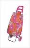 Portable folding shopping cart
