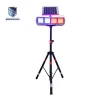 Portable Four-side LED Flashing Stop Sign Mobile Solar signals traffic lights