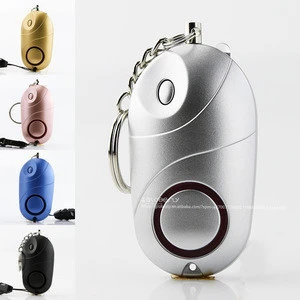 Portable Piercing Personal Security Alarm Self Defense Products with Beacon LED Light