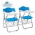 Import PP plastic student classroom school training chair with writing pad from China