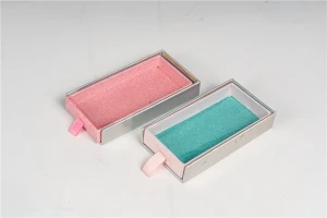 Print custom logo sliver paper card custom eye lash packaging eyelash box paper box