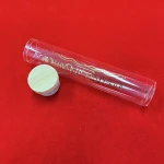 Printed gold stamping logo of borosilicate glass tube with Bamboo lid