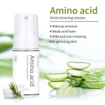 Private Label Korean Natural Organic Amino Anti Acne Skin Care Deep Cleansing Face Wash Foaming Facial Cleanser