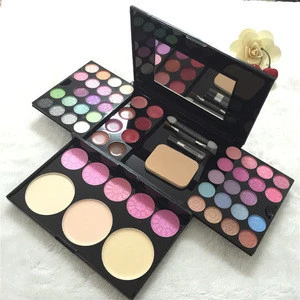 Professional 54 colors miss rose aluminum box complete makeup palette set waterproof makeup set