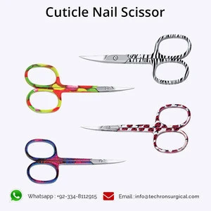 Professional Curved/Straight Stainless Fancy Cuticle Nail Scissor