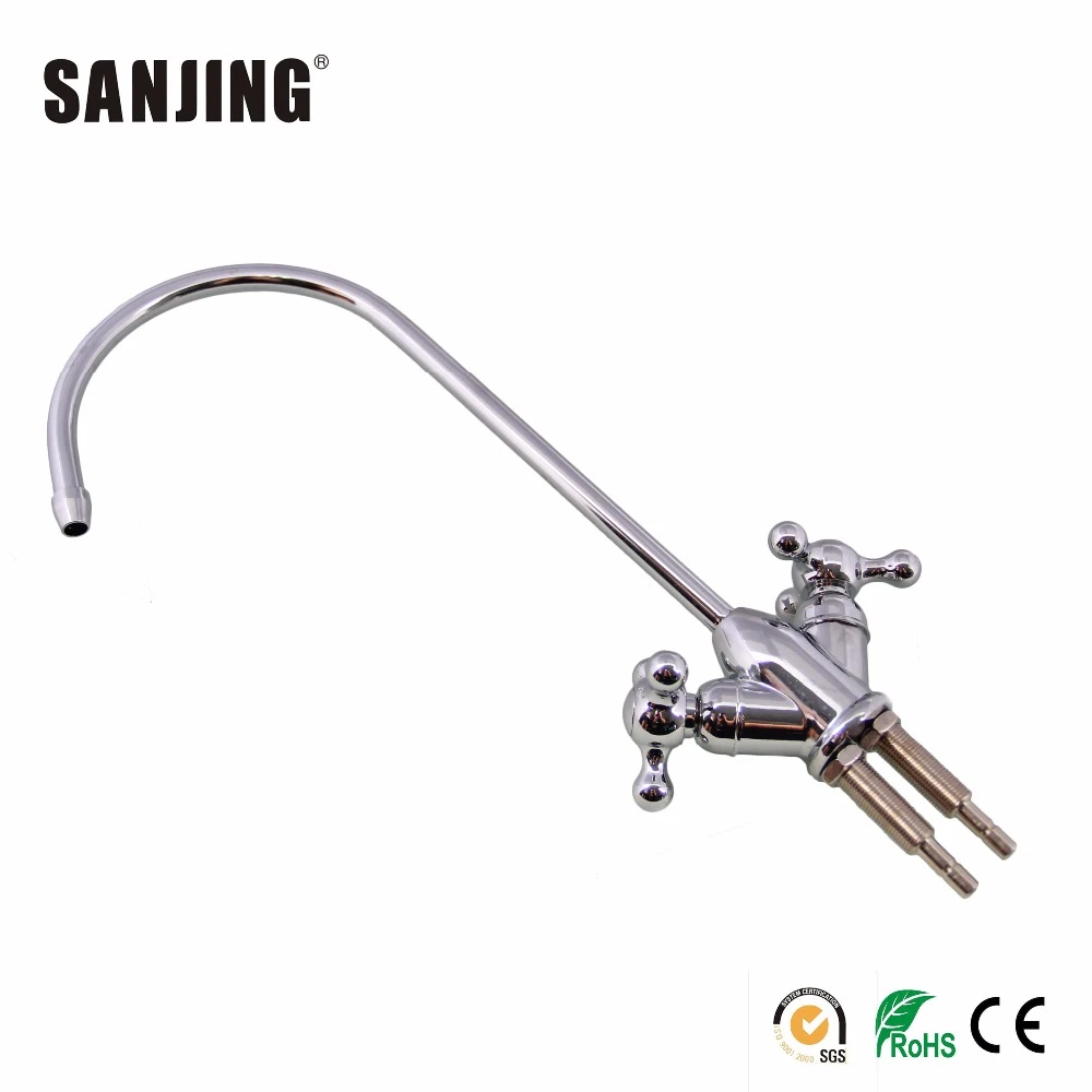 Professional factory double handles Stainless Steel ro water filter Drinking Water Faucet