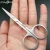 Import Professional Stainless Steel Nail Scissors Manicure Nail Art Cuticle Curved Scissors Makeup Tool from China