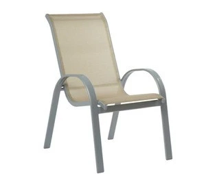 Promotional Garden Furniture Sling Fabric Stacking Chair