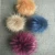 Import Promotional gift cute raccoon fur pompom/fake raccoon fur ball/faux raccoon fur pom pom with snap from China