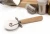 Import Promotional item stainless steel pizza cutter with wooden handle Pizza Tools from China