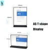 PS Plastic Advertising Display Holder Counter Top Menu Sign Holder Tabletop Display for Retail Stores