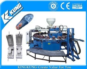 PVC airblowing injection machine for making fashion comfortable sole slipper sandal shoes
