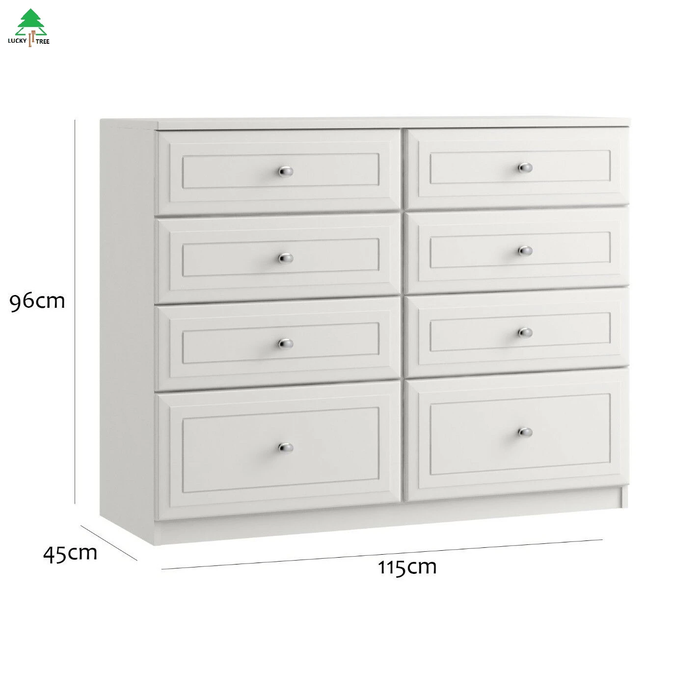 PVC door 8 drawers  cabinet bedroom furniture