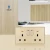 Import Q2 Brushed classic  Bangladesh Oman  Iraq  Kuwait   electrical wall switch 13A  15A switch and socket from China