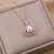 Import QIFEI Exquisite Fashion Crystal Rhinestone Pearl Necklace Pendant 316L Stainless Steel Necklace for Women from China