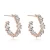 Import RAKOL E2174 cubic zirconia earrings 14k gold hoop earring, wholesale crystal earrings from China