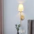 Import Reading Light Bedside Lighting Wall Lamp golden Modern Luminous Led with cloth shade from China