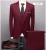 Import Real Actual New style customized plus size Black Burgundy Grey Blazer Groom wedding business men suits MMA197 from China
