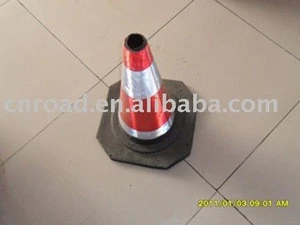 reflective rubber cone,traffic cone