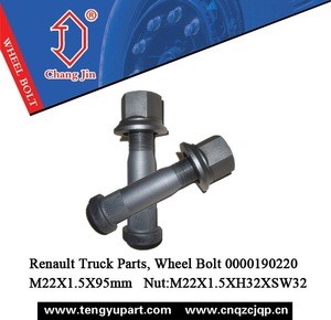 Renault Truck Parts, Wheel Bolt 0000190220