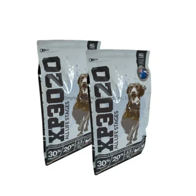 Resealable Customized Printing Plastic Pet Cat Food Packaging Bags Supplier Pet Food Zipper Bag