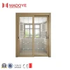 Residential interior aluminum profile double pane glass sliding doors