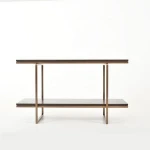 Restaurant portable marble work stainless console table