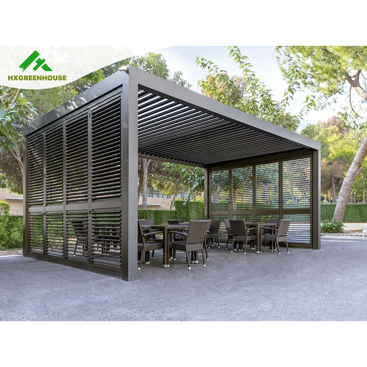 Retractable Screen Canopy Pergola Profile Price Garden Iron De Madera Aluminium 3x3m Pergola Aluminum Alloy 100x100mm 200x25xmm