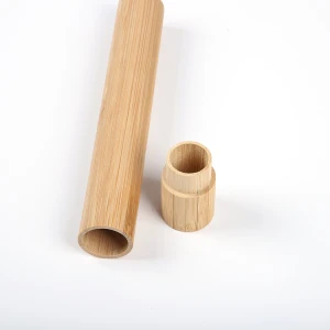 Reusable Eco-friendly Natural Bamboo Tubes Packaging Bamboo Toothbrush Holder Case