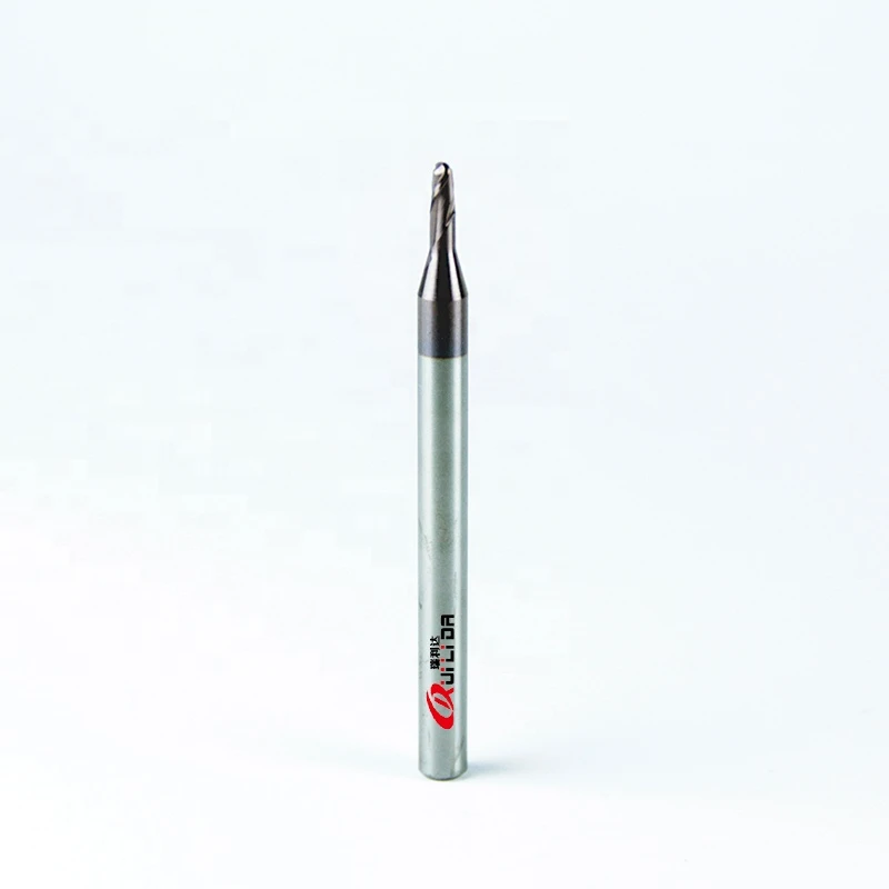 RLD HRC60 2 Flute R0.75x50mm Carbide Ball Nose Finishing End Mill bull nose endmill for stainless steel