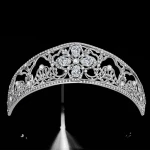 ROMANTIC Crystal Rhinestone Wedding Crown Bridal Headpiece Handmade Tiaras