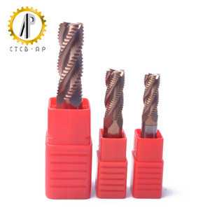 Rough milling cutter HRC55 carbide corrugated end mill with 4 flute