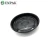 Import Round Divided Serving party Trays Black with Clear flat Lids from Taiwan