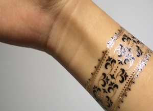 [Scented Water Transfer Body Tattoo]/perfumed Metallic Temporary Body Tattoo Sticker/Korea Origin