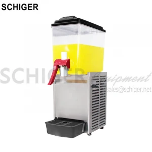 SCHIGER Single Tank Buffet Cold Beverage Dispenser School Drink Cooler Juice Dispenser
