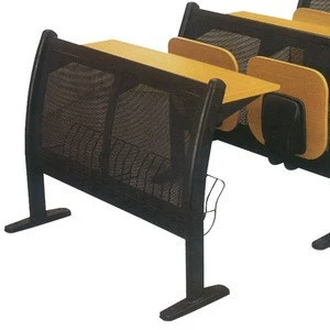 School classroom furniture college desk folding chair seat school desk with attached chair
