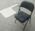 Import School furniture metal meeting chair student folding chairs with writing pad from China