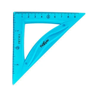 School Supply High Quality Geometric Measuring Tools 4PCS Ruler Set With 360 Degree Protractor