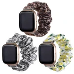 Scrunchie Replacement Wristband for Girls Women, Elastic Soft Fabric 22mm Smart Watch Band for Fitbit Versa 2