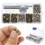 Import Set  of 120 Leather Rivets Double Cap Rivets Metal Fixing Tool for Leather Craft High quality round different size  Rivets from China