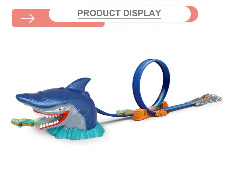Buy Shark Scene Ejection Racing Game Puzzle Tracks Vehicles Cars Toy ...
