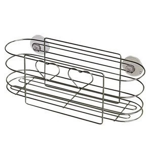 Shower Caddy,Bathroom Wall Mounted Soap Shampoo Shelf With Two Suction Cups Shower Basket BR07